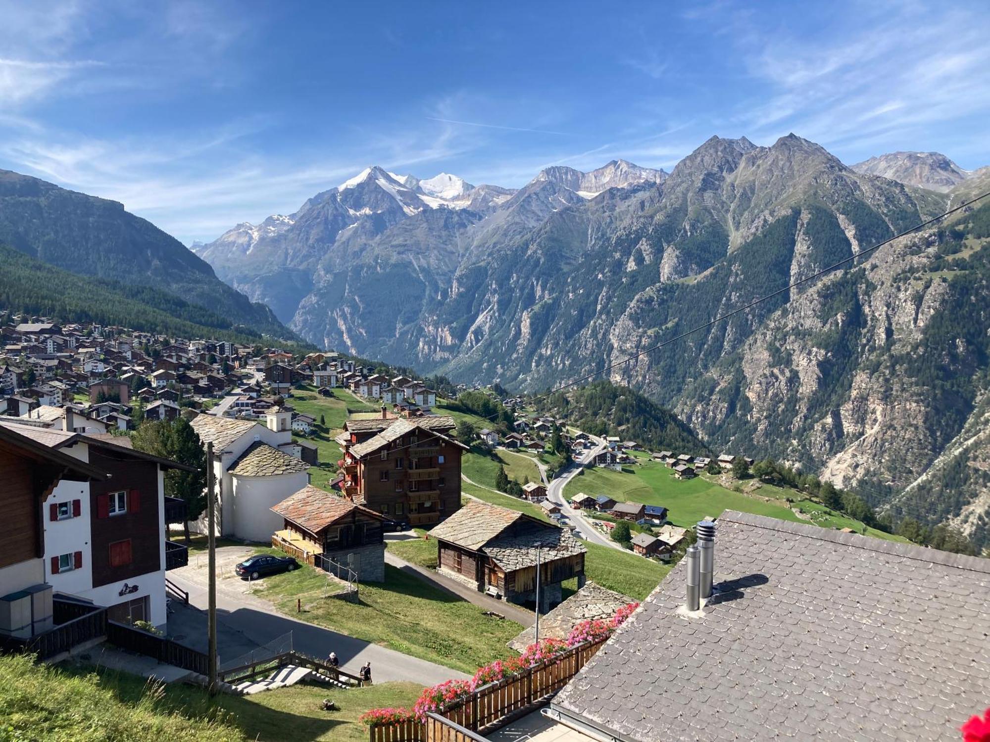 Haus Dorfblick Appartement Grächen Buitenkant foto