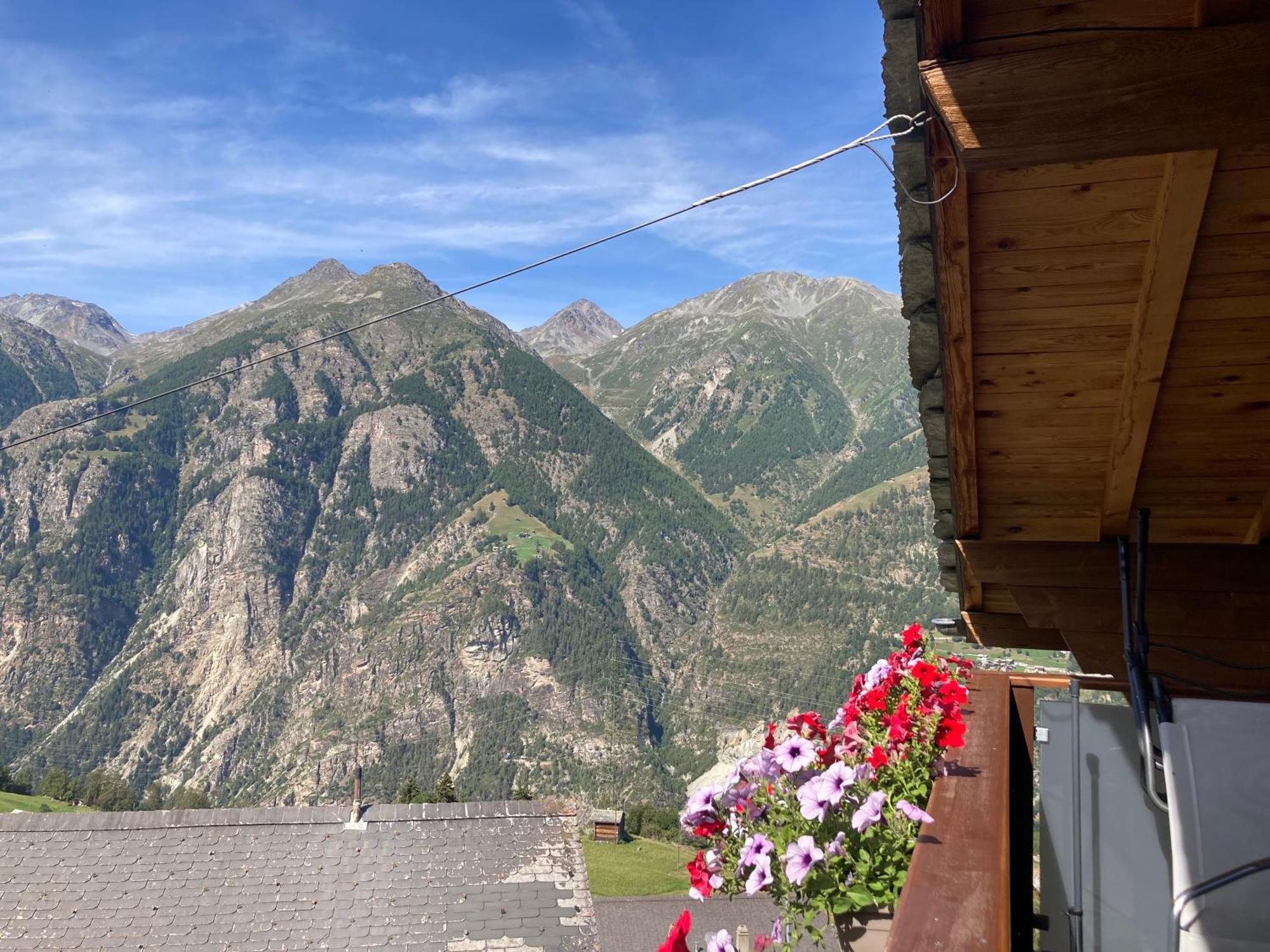 Haus Dorfblick Appartement Grächen Buitenkant foto